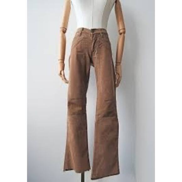 JeckersonVintage Brown Smart Casual Denim Pants
